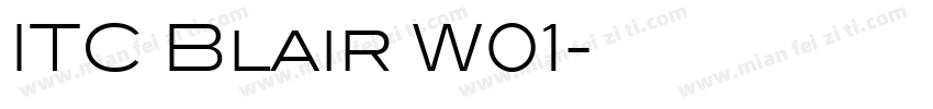 ITC Blair W01字体转换